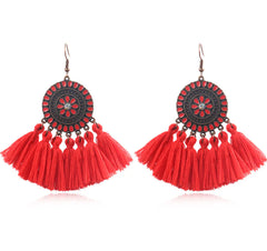 Sunflower Tassel Earrings (Tassel Earrings)