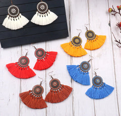 Sunflower Tassel Earrings (Tassel Earrings)