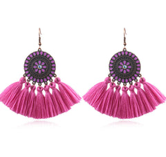 Sunflower Tassel Earrings (Tassel Earrings)